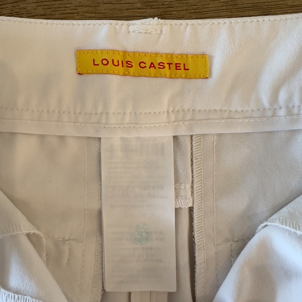 Louis Castel Women's White Golf Shorts-Size 70-U.S 4-Japanese Performance Fabric - Picture 5 of 16